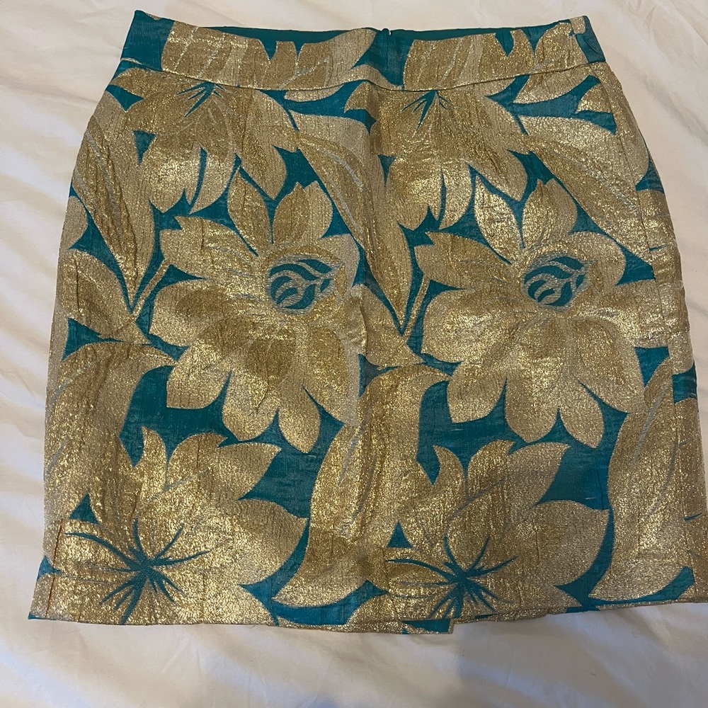 Trina Turk Metallic mini skirt